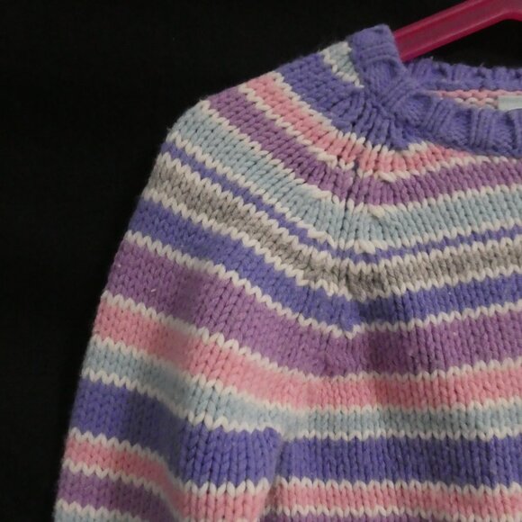 Y2K - OLD NAVY - Baby | 3T | Pastel Striped Knit Sweater - Picture 3 of 16